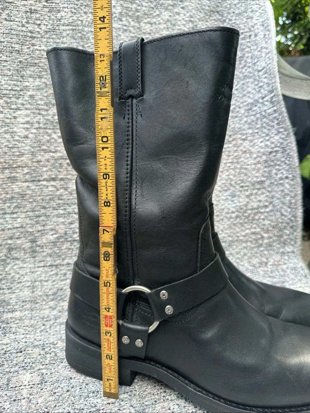 Harley Davidson Harness Hustin Black Leather Boots Mens 13, 95354 Riding Harness